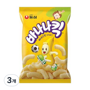 농심 바나나킥, 145g, 3개