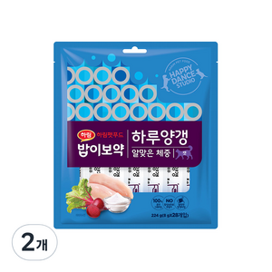 하림펫푸드 밥이보약 하루양갱 알맞은 체중 고양이 간식, 닭고기, 224g, 2개