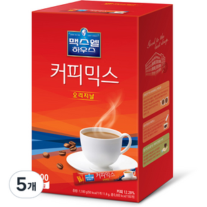 동서식품 맥스웰하우스 오리지날 커피믹스, 11.8g, 100개입, 5개