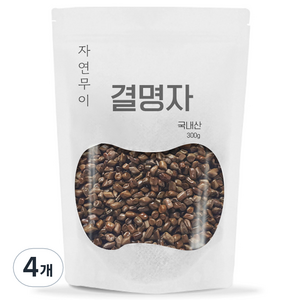 자연무이 결명자 볶지않은 건조 결명자차, 300g, 4개