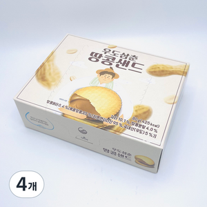 우도삼춘 제주 땅콩샌드 12p, 80g, 4개