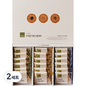 ORGA 구워만든 우리쌀 전병 김 6p + 흑임자 6p + 땅콩 6p 선물세트, 432g, 2세트