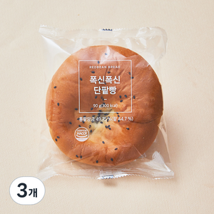 신라명과 폭신폭신 단팥빵, 90g, 3개