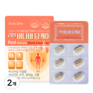 데일리원 리얼 바나바 당케어, 2개, 30g