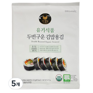 [만전김] 유기식품 구운 김밥김 22g(10매), 22g, 5개