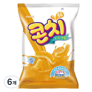 크라운 콘치 치즈크림, 135g, 6개