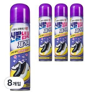 리빙굿 신발 냄새제거제 본품, 250ml, 8개