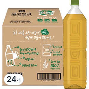 동원 무라벨 에코보리, 24개, 1.5L