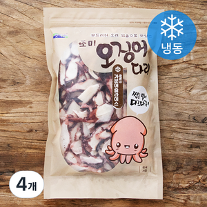 갯마을 조미 오징어다리 가문어 슬라이스 (냉동), 500g, 4개