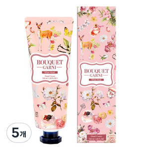 부케가르니 핸드크림 화이트머스크, 50ml, 5개