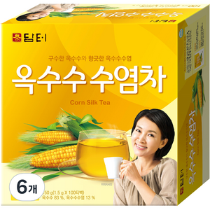 담터 옥수수 수염차, 1.5g, 100개입, 6개