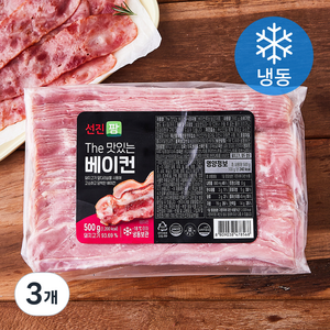 선진팜 The 맛있는 베이컨 (냉동), 500g, 3개