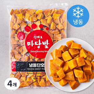 식재료마당발 중국 단호박 (냉동), 2.5kg, 1개입, 4개