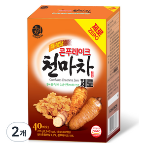 우리차 콘푸레이크 제로 천마차, 2개, 40개입, 18g