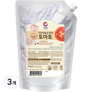 청정원 토마토 스파게티소스, 3개, 2kg