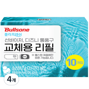 불스원 폴라프레쉬 선바이저 차량용 방향제 아쿠아 리필 4ml, 4개, 상쾌한 아쿠아향