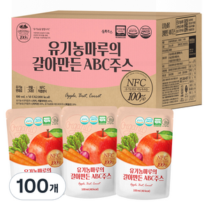 유기농마루 갈아만든 ABC 주스, 100ml, 100개