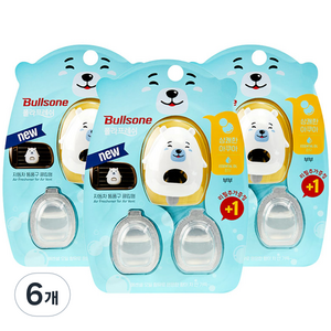 불스원 폴라프레쉬 통풍구 클립형 캐릭터 차량용방향제 부부 3p, 6개, 아쿠아향