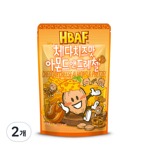 바프 체다치즈맛 아몬드 앤 프레첼, 170g, 2개