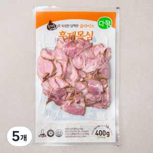 다향 슬라이스 돼지 훈제목심, 400g, 5개