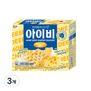 해태제과 아이비 모어딥치즈 크래커, 270g, 3개