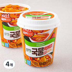 풀무원 2분조리 국물떡볶이, 170g, 4개