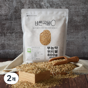 바른곡물 국내산 무농약 귀리쌀, 800g, 2개