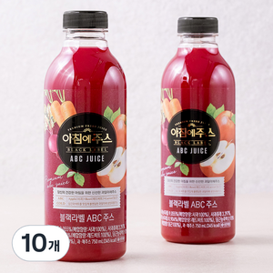 아침에주스 블랙라벨 ABC주스, 750ml, 10개