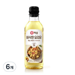 백설 바삭한 요리유, 500ml, 6개