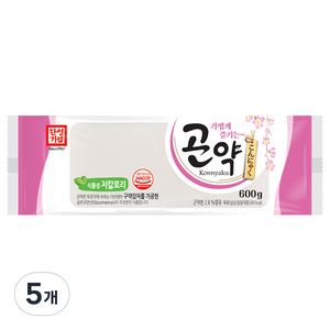 한성기업 가볍게 즐기는 곤약, 600g, 5개