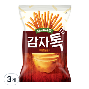 마켓오 감자톡 매콤달콤맛, 80g, 3개