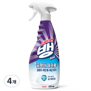 이지오프뱅 곰팡이 제거제, 470ml, 4개