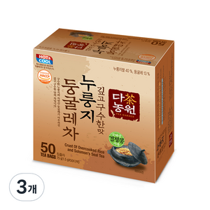 다농원 누룽지 둥굴레차, 1.5g, 50개입, 3개