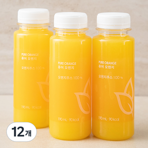 올가니카 퓨어 오렌지, 190ml, 12개