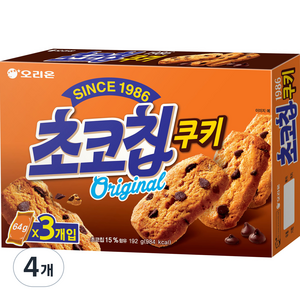 오리온 초코칩쿠키, 192g, 4개