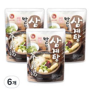 하우촌 반마리 삼계탕, 570g, 6개