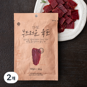 육포공방 THE 부드러운 육포 마일드, 30g, 2개