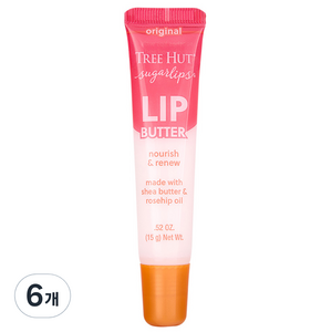 트리헛 슈가립스 립버터, 오리지널, 15g, 6개