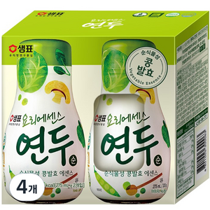 샘표 요리에센스 연두 순맛, 275ml, 4개