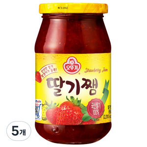 오뚜기 딸기쨈, 850g, 5개