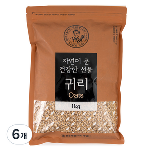 귀리팜 정읍명품 귀리, 1kg, 6개