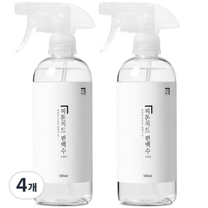 살림백서 피톤치드 편백수 실내탈취제 본품, 500ml, 4개