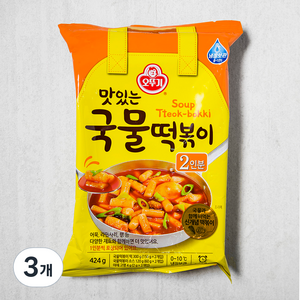 오뚜기 맛있는 국물 떡볶이, 424g, 3개