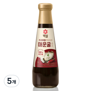 백설 프리미엄 매운굴 소스, 350g, 5개