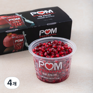 POM 원더풀 석류 프레시컷, 120g, 4개