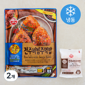 오뚜기 오즈키친 전주비빔 주먹밥 5인분 (냉동), 500g, 2개