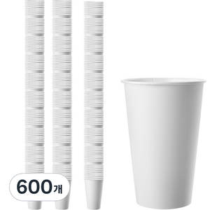 무인쇄 종이컵 380ml, 1개, 600개