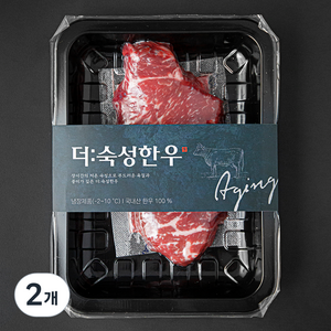 더 숙성한우 채끝 2등급 구이용 (냉장), 250g, 2개