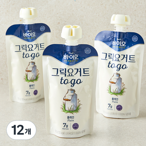 매일바이오 그릭 요거트 플레인, 120g, 3개입, 4개