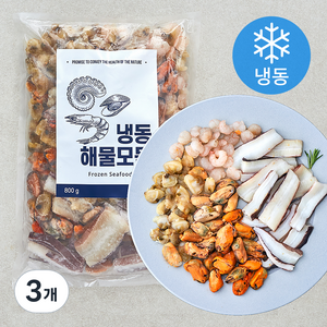 바이오션 해물모둠 4종 (냉동), 800g, 3개